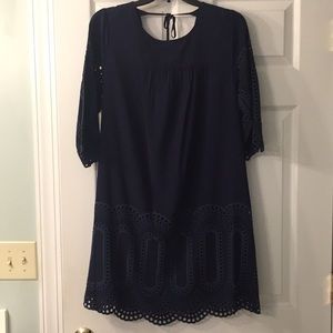 Navy dress by Crown & Ivy